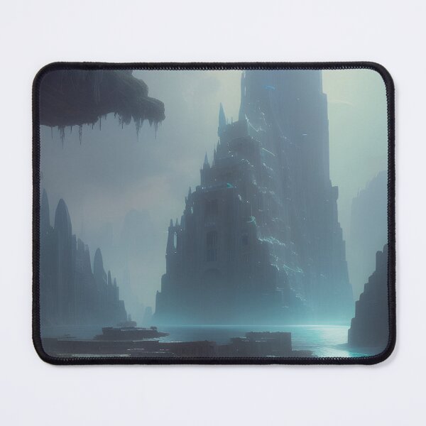 Item preview, Ruins of Atlantis Fantasy Landscape Ocean Digital Painting designed and sold by VersoShopping.