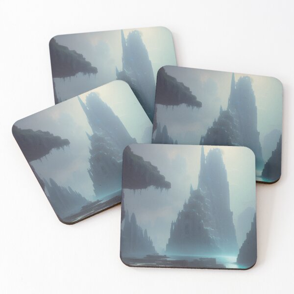 Item preview, Ruins of Atlantis Fantasy Landscape Ocean Digital Painting designed and sold by VersoShopping.