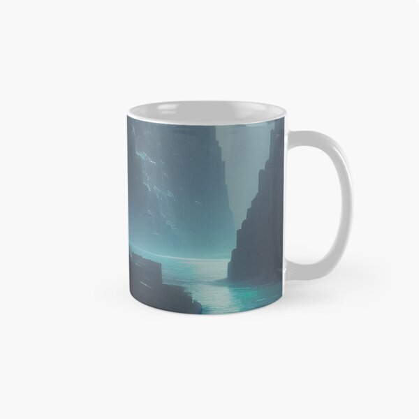 Item preview, Ruins of Atlantis Fantasy Landscape Ocean Digital Painting designed and sold by VersoShopping.