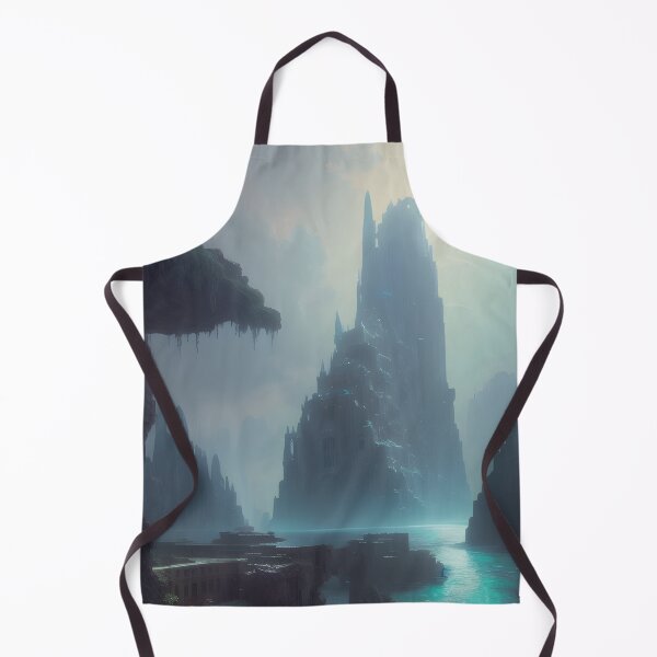 Item preview, Ruins of Atlantis Fantasy Landscape Ocean Digital Painting designed and sold by VersoShopping.