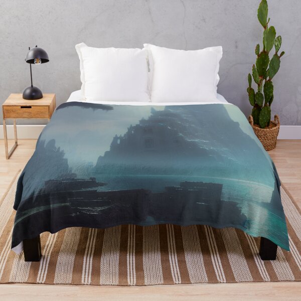Item preview, Ruins of Atlantis Fantasy Landscape Ocean Digital Painting designed and sold by VersoShopping.
