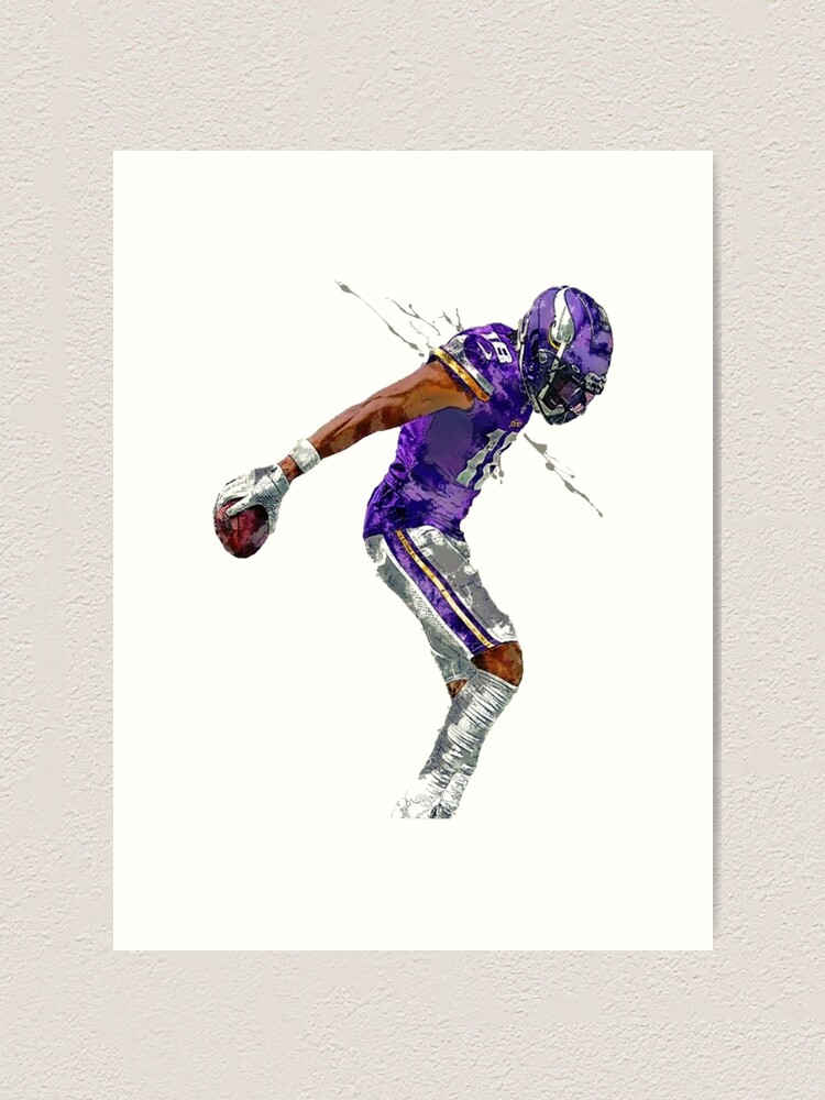 Hit'em With The Griddy Justin Jefferson Minnesota Football Art Print by  Farly Datau - Fine Art America