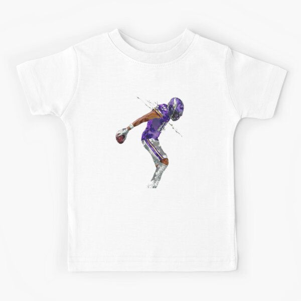 888digitalarts Justin Jefferson Kids Shirt Justin Jefferson Youth Vector Tee Justin Air Jefferson Griddy Minnesota Football MVP Player Football Kids Gift