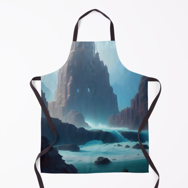 Item preview, Ruins of Atlantis Fantasy Landscape Ocean Digital Painting designed and sold by VersoShopping.