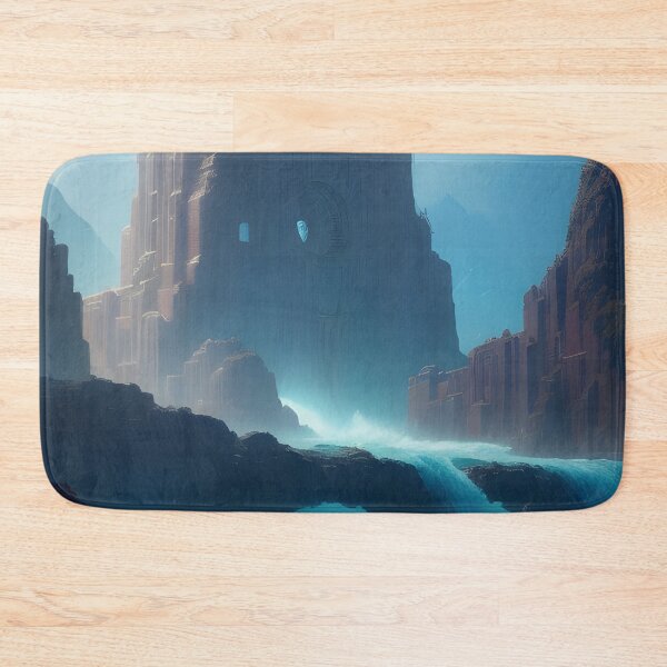 Item preview, Ruins of Atlantis Fantasy Landscape Ocean Digital Painting designed and sold by VersoShopping.