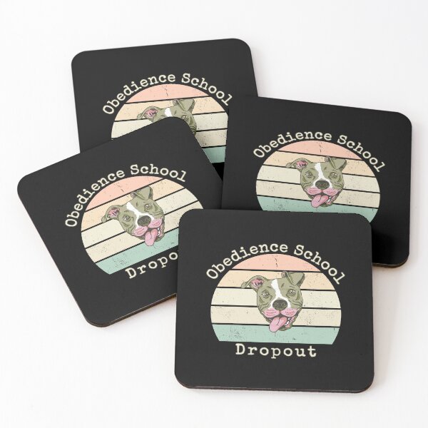 Item preview, Obedience School Dropout Funny Pitbull Dog designed and sold by onthemovedesign.