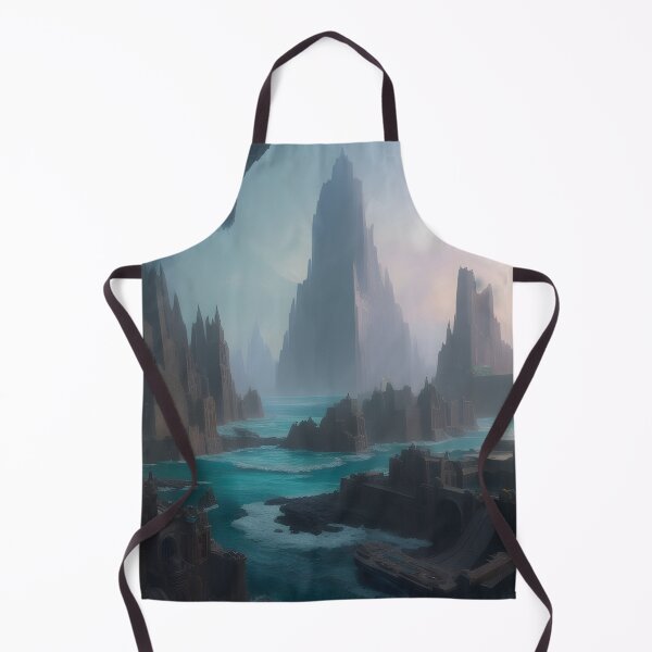 Item preview, Ruins of Atlantis Fantasy Landscape Ocean Digital Painting designed and sold by VersoShopping.