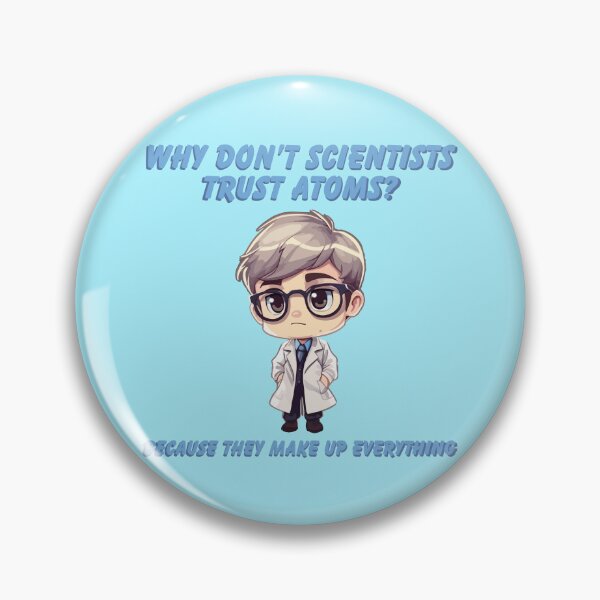 Artikelvorschau, Chibi Boy Scientist Scientists Dont Trust Atoms entworfen und verkauft von Arncil.