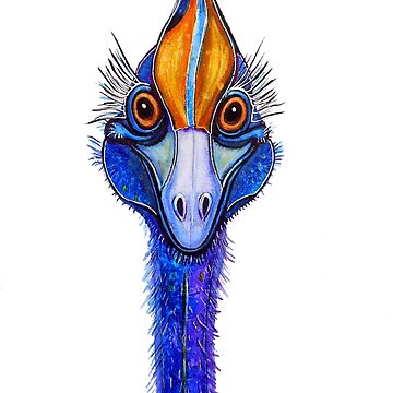Artwork thumbnail, Cassowary - "Smile"! by Linda Callaghan