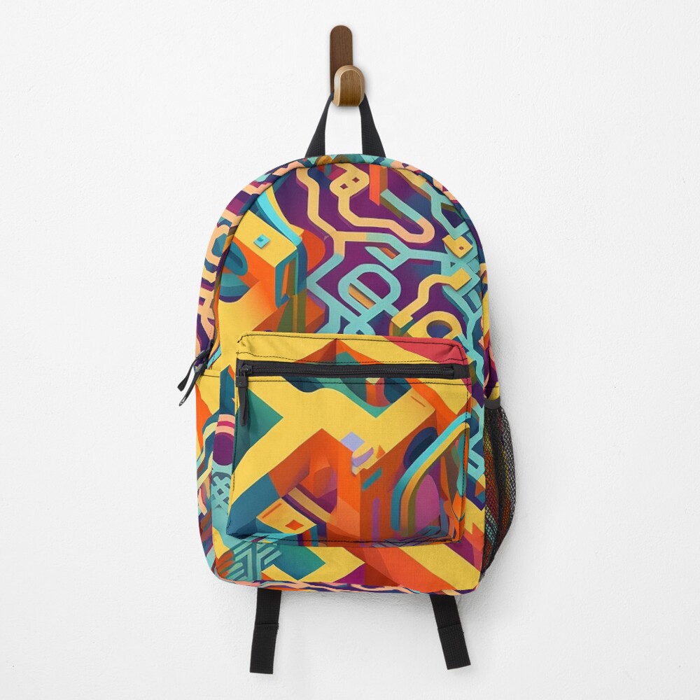 Vista previa del artículo con la obra «Mochila», diseñado y vendido por CustomHDPrints.