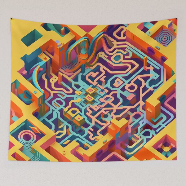 Item preview, Multicolor Circuit designed and sold by CustomHDPrints.