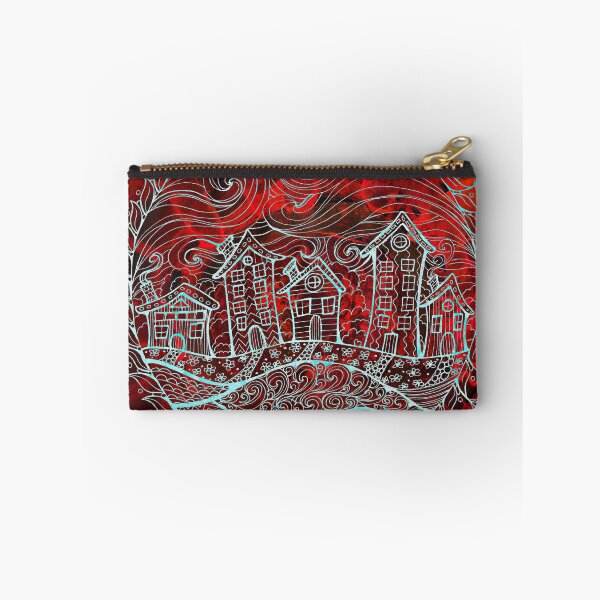 Item preview, Red Happy Homes Mandala Town designed and sold by heartsake.