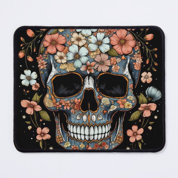 Item preview, Skull With Flowers designed and sold by JPugliese.