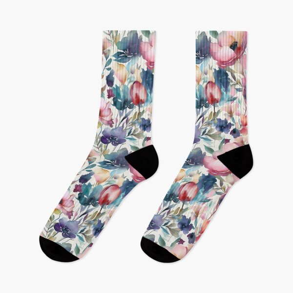 Item preview, colourful watercolour Flowers, digital art designed and sold by AthenaUK.