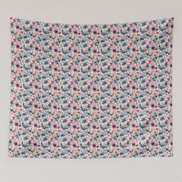 Item preview, colourful watercolour Flowers, digital art designed and sold by AthenaUK.