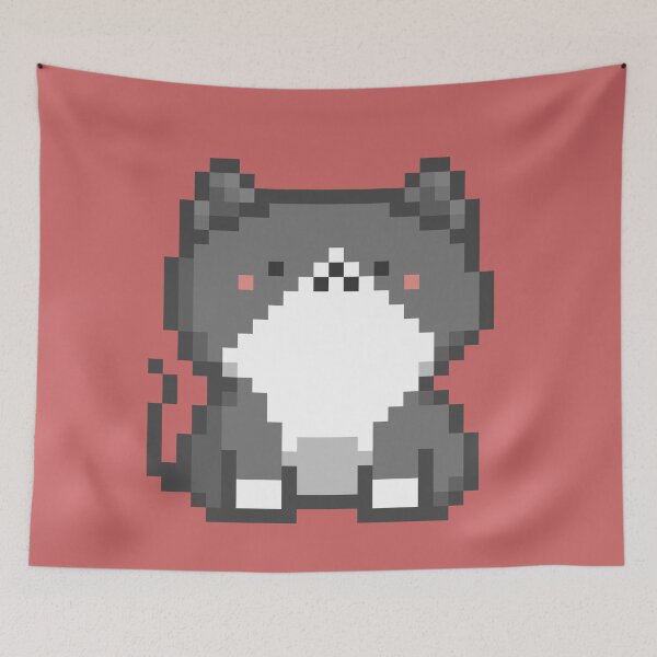 Item preview, Pixel Quiet Munchkin Tuxedo Cat 61 designed and sold by sosorimaru.