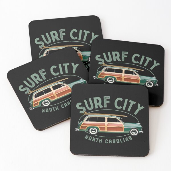 Item preview, Surf City North Carolina Vintage Surfing Design designed and sold by Futurebeachbum.