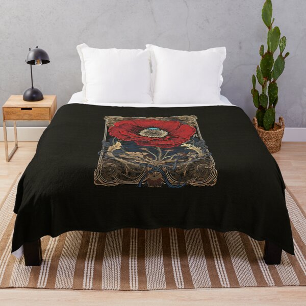 Item preview, Art nouveau big red Flower art for fine home decoration. designed and sold by paulo silveira.