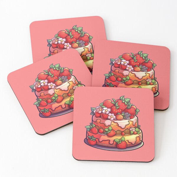 Item preview, Kawaii Strawberry Cake designed and sold by Shailiana.