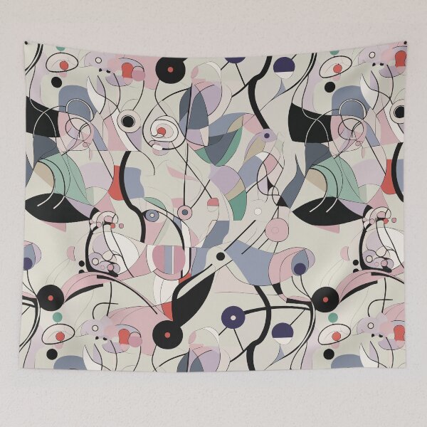 Item preview, Thin Structural Flowers: Floral Pattern Inspired by Kandinsky designed and sold by TopArtsy.