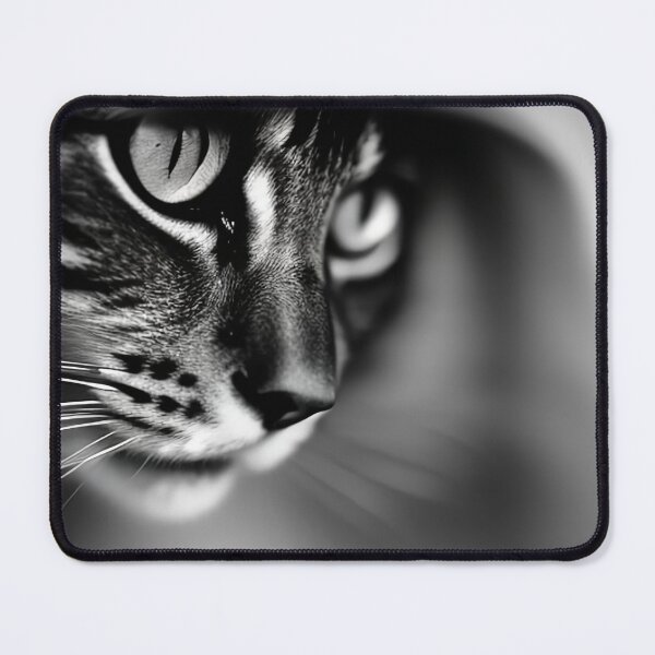 Item preview, Majestic Gaze: Elegant Black and White Cat Looking into the Distance designed and sold by artmangos.