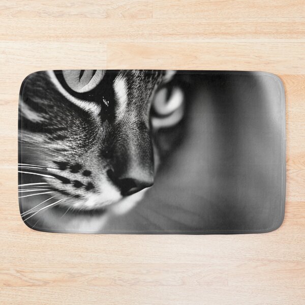 Item preview, Majestic Gaze: Elegant Black and White Cat Looking into the Distance designed and sold by artmangos.