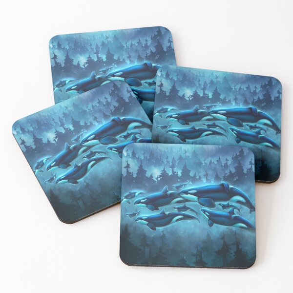 Item preview, Transcendent Orca Triptych Panel 2- Moon Sea designed and sold by Chellosia.