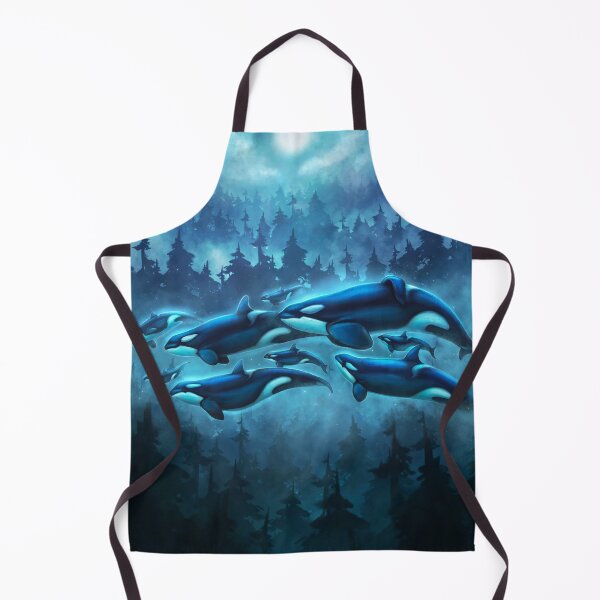 Item preview, Transcendent Orca Triptych Panel 2- Moon Sea designed and sold by Chellosia.