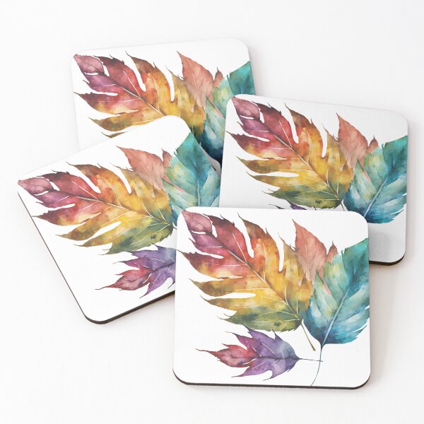 Item preview, A colorful painting of fallen leaves - Watercolor Leaves and Trees designed and sold by GVRDesign.