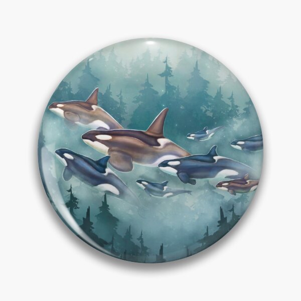 Artikelvorschau, Transzendentes Orca-Triptychon-Panel 3 - Transient entworfen und verkauft von Chellosia.