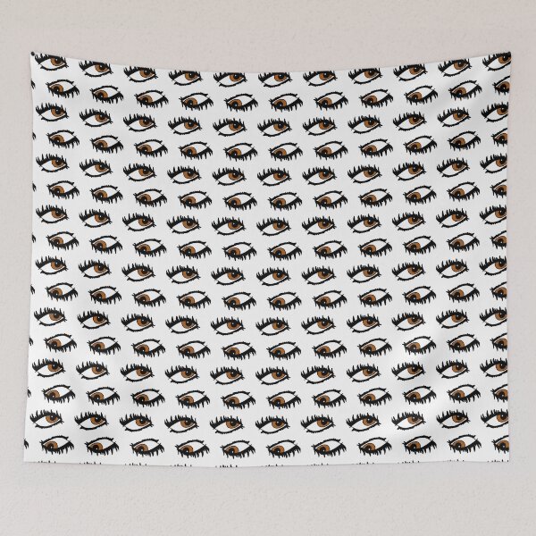 Item preview, Sexy Brown Eyes and Eyelashes Pattern designed and sold by Zab Butler Design.
