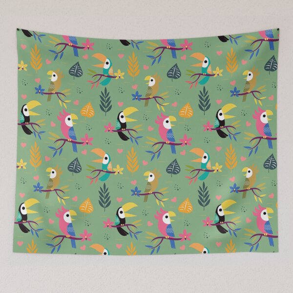 Item preview, Toucans & Parrots designed and sold by LMHDesigns.