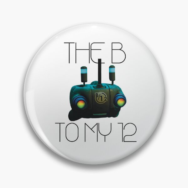 Item preview, BLACK FONT "The B to my 12" Best friend Stray Game Robot Pal designed and sold by PlantPurgatory.