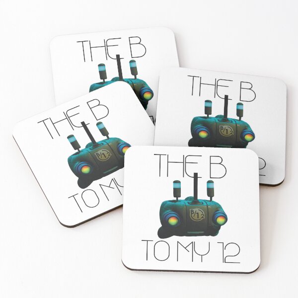 Item preview, BLACK FONT "The B to my 12" Best friend Stray Game Robot Pal designed and sold by PlantPurgatory.