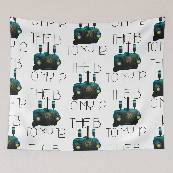 Item preview, BLACK FONT "The B to my 12" Best friend Stray Game Robot Pal designed and sold by PlantPurgatory.
