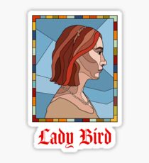 Pegatina Lady Bird Stained Glass