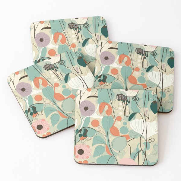Item preview, Big Flowers: Kandinsky-Inspired Floral Pattern designed and sold by TopArtsy.