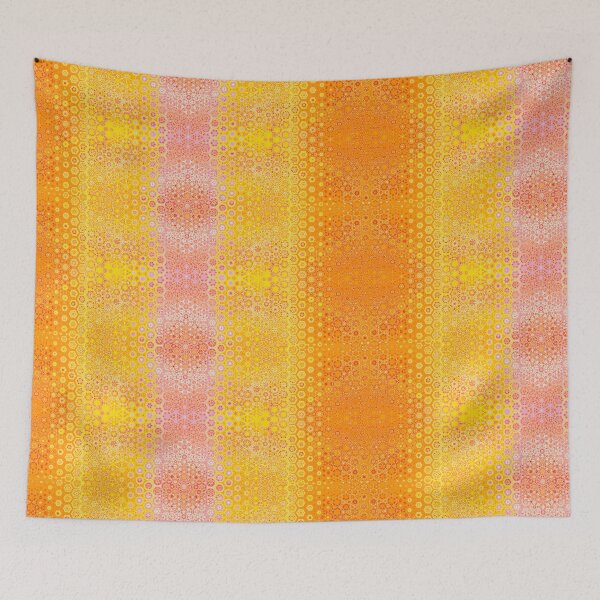 Item preview, Morphing Tropical Orange, Pink and Yellow Trippy Abstract Stripe designed and sold by Zab Butler Design.