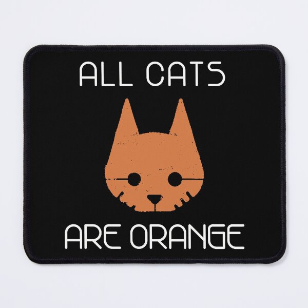 Item preview, WHITE FONT “All Cats Are Orange” Stray Cat Videogame Funny designed and sold by PlantPurgatory.