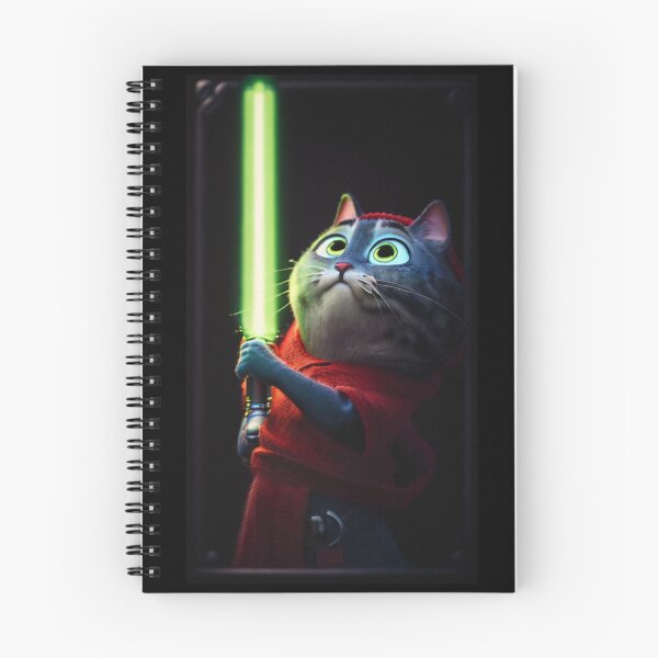Item preview, Fun Cat Print ~ AI Art ~ Fantasy Cat ~ Sci-fi Cat ~ Cats with Lightsabers  designed and sold by C0d3man25.