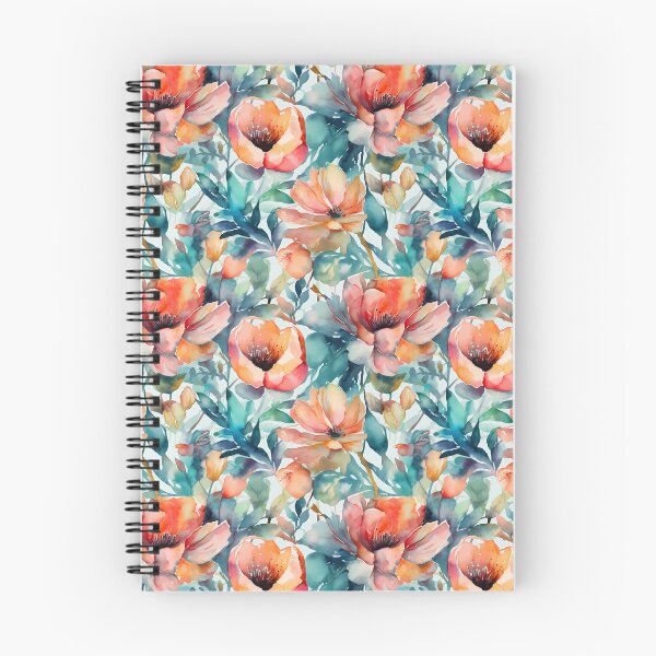 Item preview, colourful watercolour Flowers, digital art designed and sold by AthenaUK.