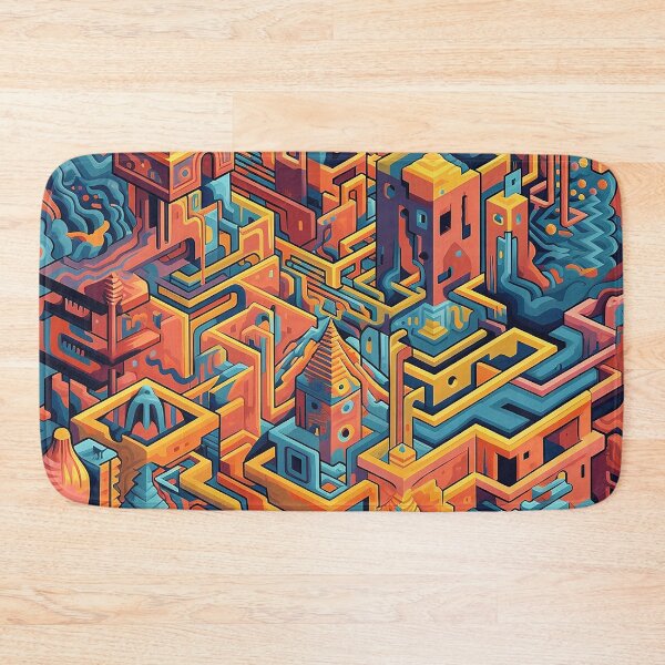 Item preview, Orange Labyrinth designed and sold by CustomHDPrints.