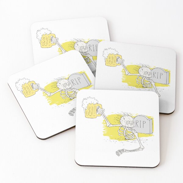 Item preview, Skull Drinking and Partying designed and sold by Natasha Sidhu.