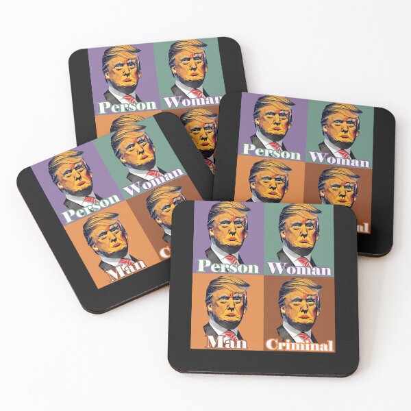 Item preview, Person Woman Man Criminal: Geometric Pop Art Funny Trump Indictment Humor designed and sold by JoyOfHopeStore.