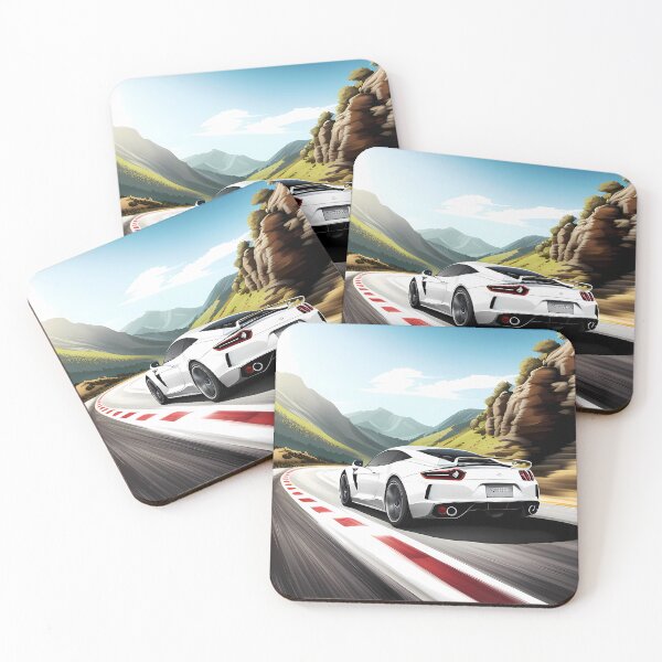 Item preview, White sport car racing in the mountain designed and sold by Xiangster987.