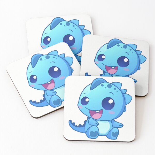 Item preview, cute blue dinosaur emoji  designed and sold by nhahn33.