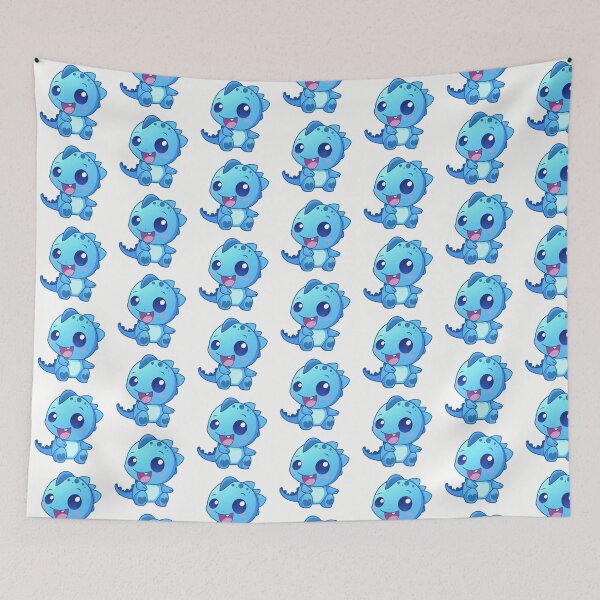 Item preview, cute blue dinosaur emoji  designed and sold by nhahn33.