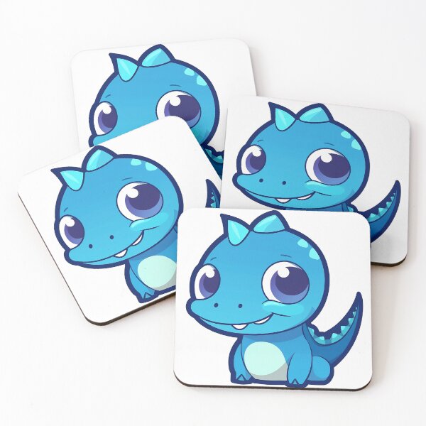 Item preview, cute blue dinosaur emoji  designed and sold by nhahn33.