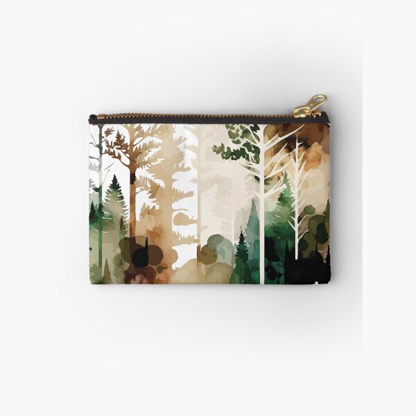 Item preview, A Forest in Delicate Earth Tones - Watercolor Trees and Leaves designed and sold by GVRDesign.