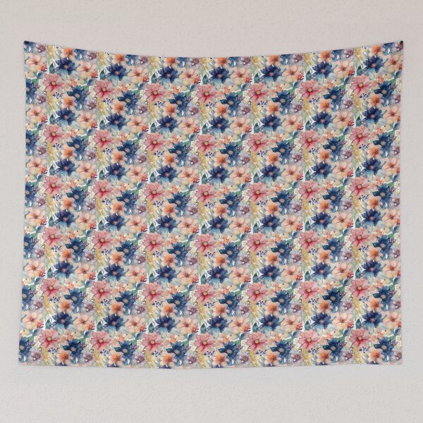 Item preview, colourful watercolour Flowers, digital art designed and sold by AthenaUK.